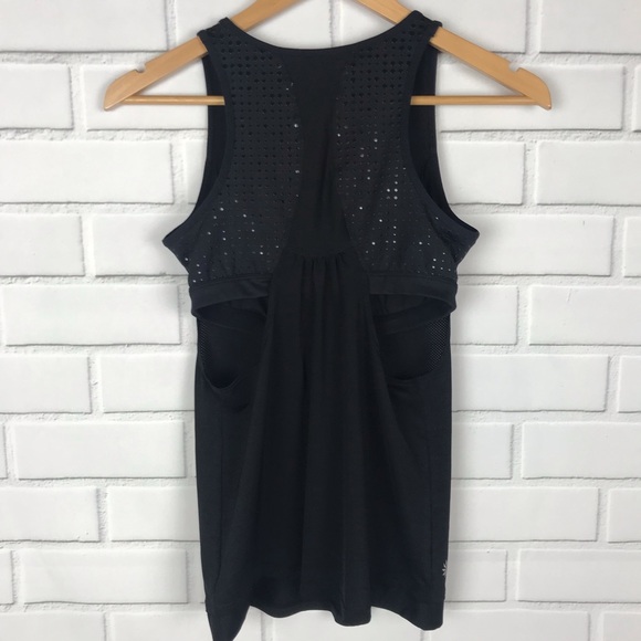 Athleta gel mesh black supercharged tank size extra small - Picture 2 of 8